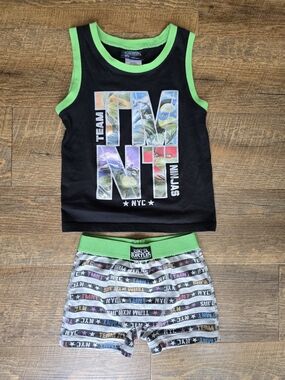 ​TMNT Boys Pajama Set Size 6 Teenage Mutant Ninja Turtles Tank & Boxers
